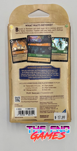 Disney Lorcana Into the Inklands Starter Deck Amber & Emerald New Sealed SALE - Image 2