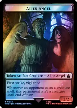 Alien Angel Alien Insect SURGE FOIL Token (43/51) - Doctor Who - MTG - Image 1