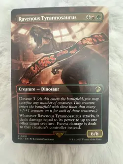 MTG Ravenous Tyrannosaurus Borderless - REX / 0018 - - Image 1