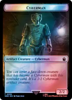 Copy Cyberman SURGE FOIL Token (33/56) - Doctor Who - MTG - Image 2