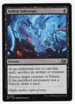 MTG Aetherdrift U Hellish Sideswipe #0090 - Image 1
