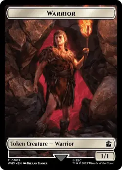 Warrior \ Food FOIL Token (9/25) - Doctor Who - MTG - Image 1