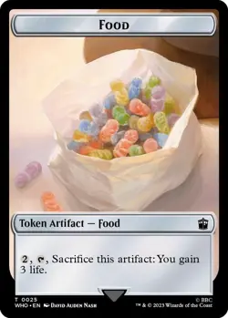 Warrior \ Food FOIL Token (9/25) - Doctor Who - MTG - Image 2