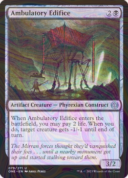 Foil Ambulatory Edifice - Phyrexia: All Will Be One | MTG Card - Image 1