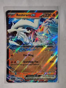 2025 Pokemon Reshiram ex 030/159 Sv09: Journey Together Holo Double Rare - Image 1