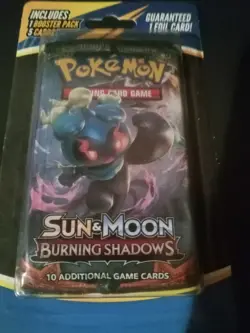 Pokemon Sun And Moon Burning Shadows Blister Pack (1) Booster pack & 5 Cards 💎 - Image 1