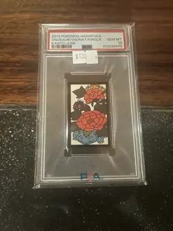 Venusaur Krabby Venonat PSA 10 Pokemon Graded Card Hanafuda Kanta June Gem 2013 - Image 1