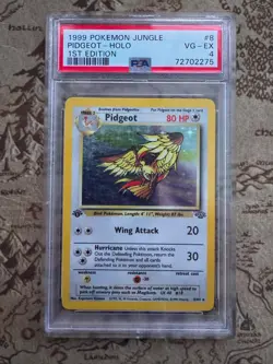 Pokemon Pidgeot Jungle 1st Edition Holo Rare #8/64 PSA 4 - Image 1