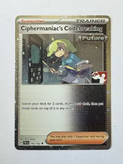 Pokemon TCG - Ciphermaniac's Codebreaking - Prize Pack 145/162 Play Stamp Holo - Image 1