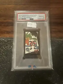 2013 Pokemon Hanafuda Kanto Exeggutor/Mr. Mime/Poliwag November # PSA 10 - Image 1
