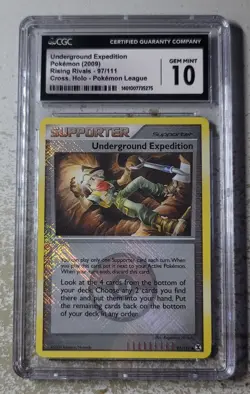 2009 Pokemon Underground Expedition Rising Rivals #97/111 CGC 10 - Image 1