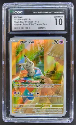 2023-25 Pokemon SV Black Star Promos Mimikyu #075 CGC 10 RC7 - Image 1