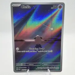 2023 Pokemon SV Obsidian Flames Cleffa Illustration Rare #202/197 - Image 1