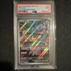Pokemon Pikachu SV: Scarlet & Violet 151 Illustration Rare Holo EN #173 PSA 9 - Image 1