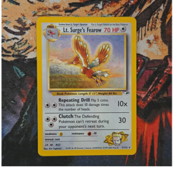 The Pokemon Company Lt. Surge's Fearow Gym Heroes Holo Rare 007/132 70 HP - Image 1