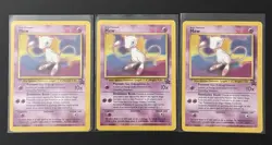 2000 POKEMON BLACK STAR PROMO NON HOLO MEW X3 NM SET 🔮 - Image 1