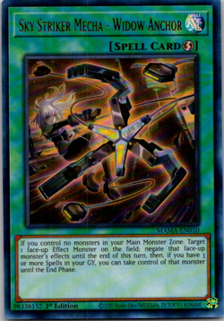 Yugioh - Sky Striker Mecha - Widow Anchor MAMA-EN010 - Ultra Rare 1st Ed NM - Image 1