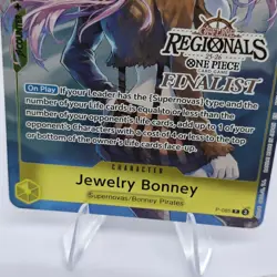 Jewelry Bonney Offline Regionals Finalist Card 25-26 P-085 One Piece Tournament - Image 3