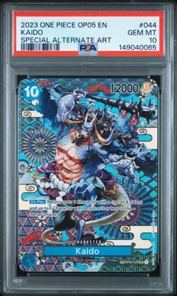 2023 ONE PIECE KAIDO SPECIAL ALT ART OP05-AWAKENING OF THE NEW ERA #044 PSA 10 - Image 1