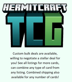 Hermitcraft TCG CREO Common Hermit Cards 1E, 2E And S2 Alters - Image 2