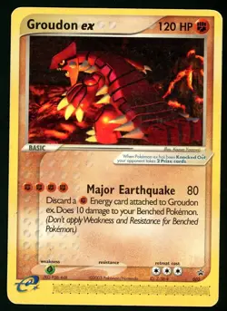 Pokemon Card Groudon EX 002 Black Star Promo MP - Image 1