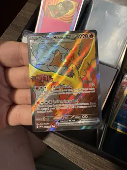 Team Rocket's Moltres ex - (Destined Rivals Stamp) 208/182 Miscellaneous Cards & - Image 1