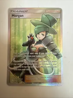 Morgan Team Up Series 2019 Holo Trainer Card Full-Art Pokemon 178/181 - Image 1