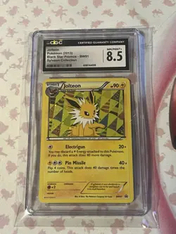 CGC 8.5 Jolteon 2013 Black Star Promo BW91 Holo Pokemon Card - Image 1