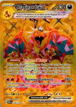 Pokemon TCG Charizard EX Holo Card Obsidian Flames 228/197 NM (SKU 1-1) - Image 1