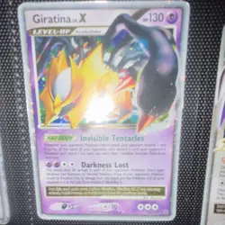 Pokemon Giratina LV.X Platinum Holo Ultra Rare 124/127 English 2009 Card - Image 1