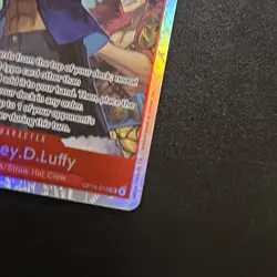 Bandai One Piece Monkey.D.Luffy OP14-013 Holo Character Card English - Image 5
