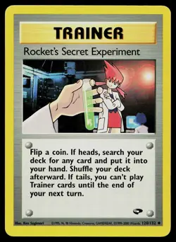 Pokemon Card Gym Challenge Rocket's Secret Experiment 120/132 Uncommon - Image 1