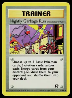 Pokemon Card Team Rocket Nightly Garbage Run 77/82 Uncommon - Image 1