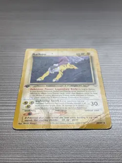 Raikou 22/64 Rare 1st Edition Neo Revelation Pokemon Card Non Holo - Image 3