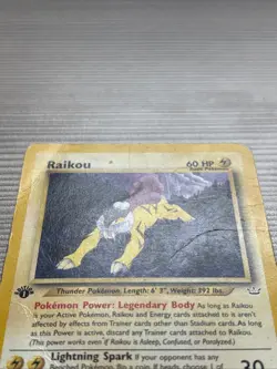 Raikou 22/64 Rare 1st Edition Neo Revelation Pokemon Card Non Holo - Image 4