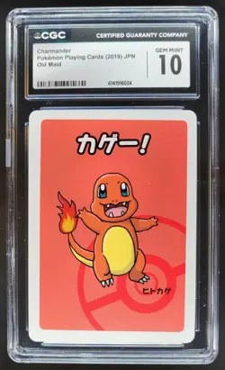 2019 POKEMON PLAYING CARDS JAPANESE CHARMANDER OLD MAID CGC 10 RC7 - Image 1