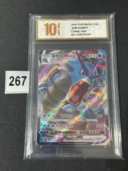Pokemon Chinese TCG Card Sword & Shield Gyarados VMAX CS4bC 026/132 RRR Grade 10 - Image 1