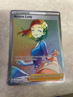 Aroma Lady 221/203 Rainbow - Evolving Skies - Pokemon Card - NM - Image 1