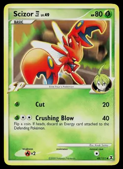 Pokemon Card - Scizor E4 Rising Rivals 48/111 Uncommon - Image 1