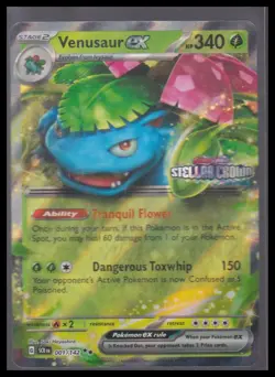 Miscellaneous Cards & Products #001/142 Venusaur ex (Stellar Crown Stamp) - Image 1