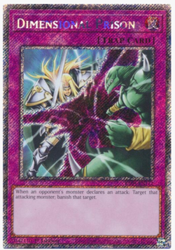 Yugioh - Dimensional Prison (Platinum Secret Rare) - RA04-EN132 - Near Mint - Image 1