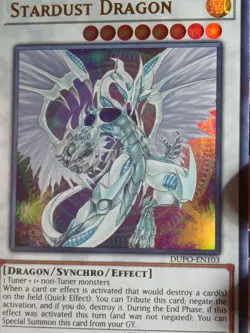 Yugioh! Stardust Dragon DUPO-EN103 Ultra Rare Limited Edition NM - Image 5