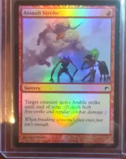MtG Assault Strobe Scars of Mirrodin Foil NM - Image 1