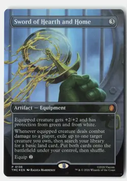 Sword of Hearth & Home Borderless Foil Commander Teenage Mutant Ninja Turtles NM - Image 1