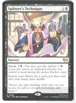 MAGIC: THE GATHERING SPLINTER'S TECHNIQUE 0080 TEENAGE MUTANT NINJA TURTLES NM - Image 1