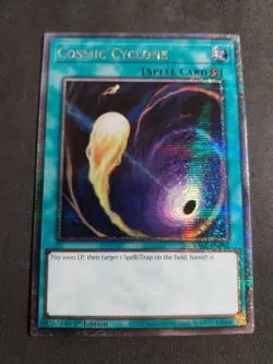 Yugioh TCG Cosmic Cyclone Quarter Century Secret Rare RA02-EN061 NM - Image 1