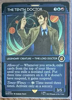 The Tenth Doctor (Showcase) Doctor Who Magic the Gathering MTG, Foil, (561) - Image 1