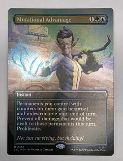 Mutational Advantage Secret Lair Drop Foil NM Never Played MTG Magic Fallout - Image 1