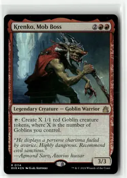 Krenko, Mob Boss Foil R Ravnica Remastered 114 NM - Image 1