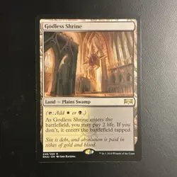 Wizards of the Coast Magic: The Gathering Godless Shrine White Black Rare Ravni… - Image 1